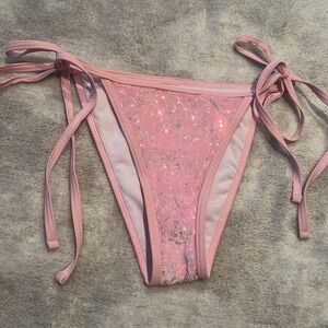 NWOT Sequin Cheeky Bikini Bathing Suit Bottoms